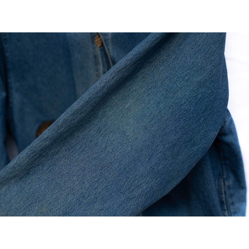 Vtg Tantrums Denim Jacket Womens XL Tiger Embroidered Velvet Collar Safari India - Picture 5 of 12